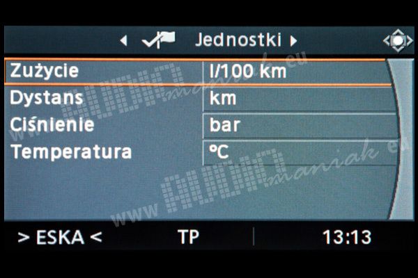 BMW BUSINESS polskie menu maoa