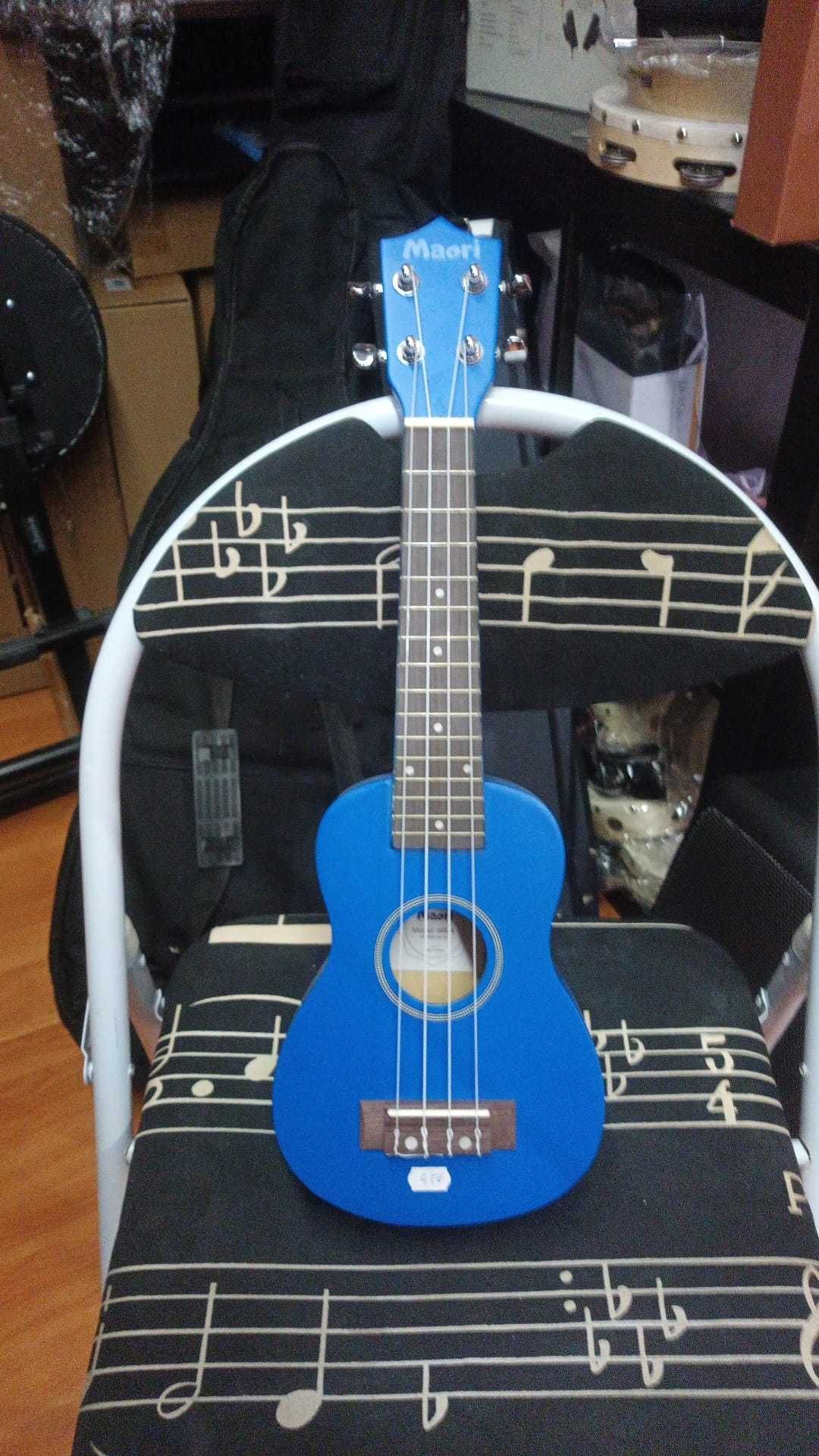 Ukulele Soprano Azul C/ Saco Incluído