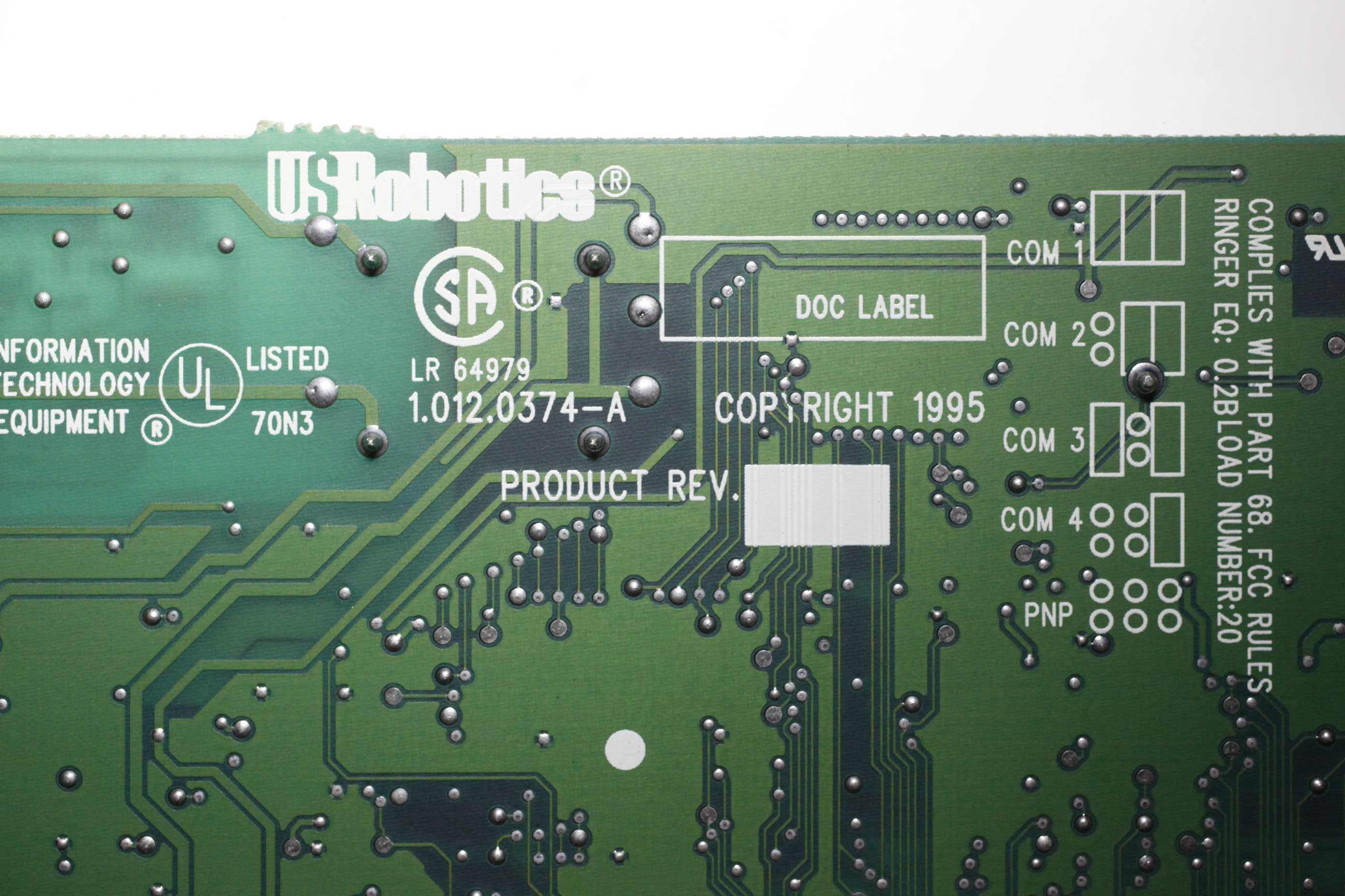 Модем USRobotics  LR 64979 1.012.0374-A  раритет в коллекцию