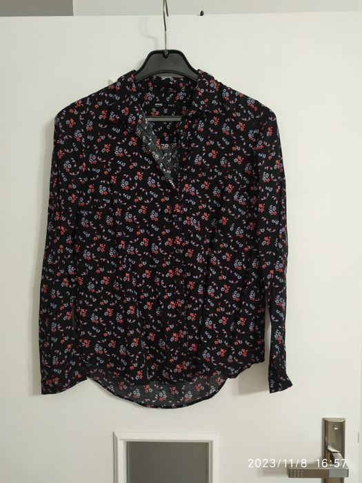 Bluzka koszula w kwiaty Sinsay 36