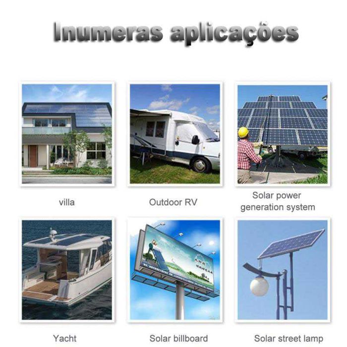 Controlador Solar MMPT 10A p/ painel solar e carregamento de baterias