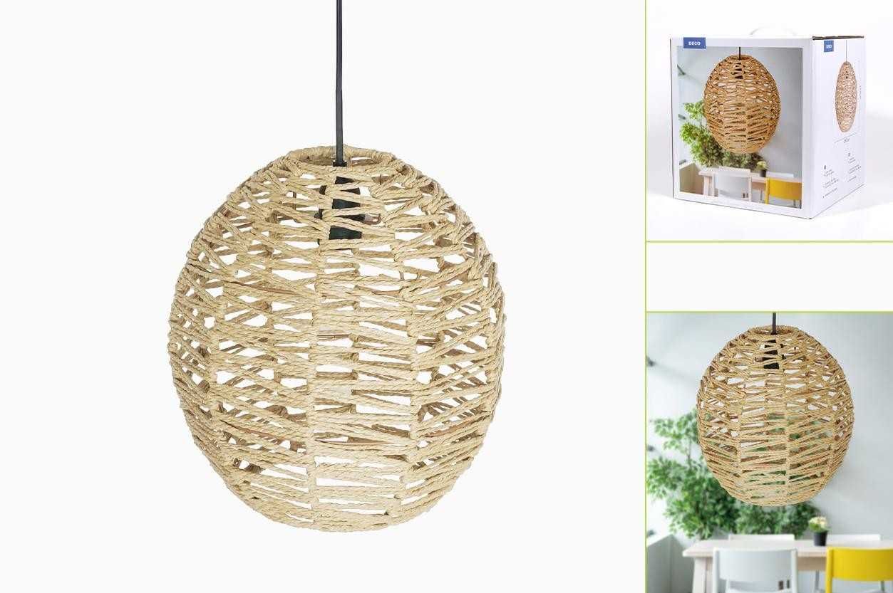 Coleção Natureza - Candeeiros Suspensos em Fibras Naturais