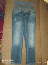 Spodnie ciążowe ESPRIT z możliwością regulacji rozmiaru jeansowe jeans