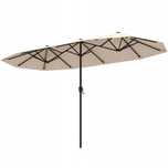 Parasol ogrodowy klasyczny  beżowy 380 x 222 cm. 013