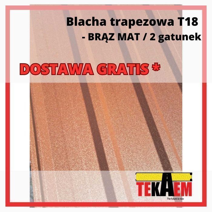 Blacha elewacyjna - Transport GRATIS w całej Polsce - T7 T18