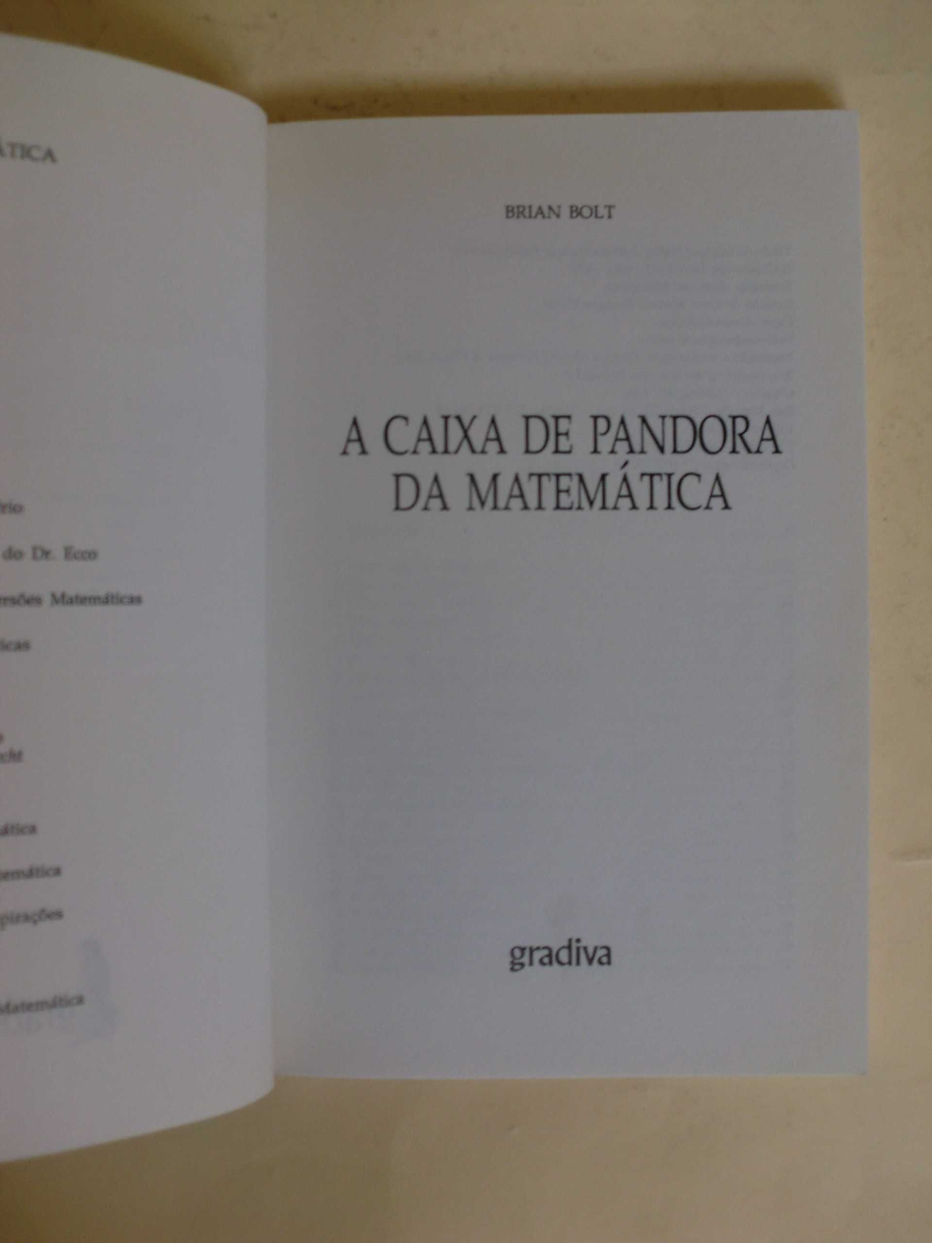 A Caixa de Pandora da Matemática
de Brian Bolt