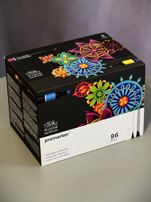 Winsor & Newton - Zestaw markerów alkoholowych (96 + 2 blendery)