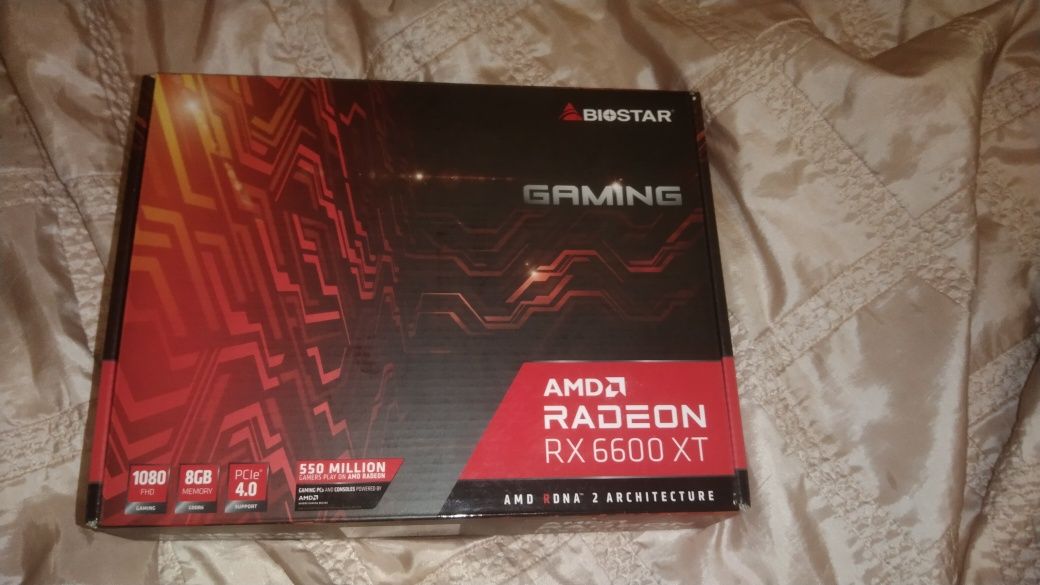 Відеокарта BIOSTAR amd rx 6600 xt 8GB (див опис)
