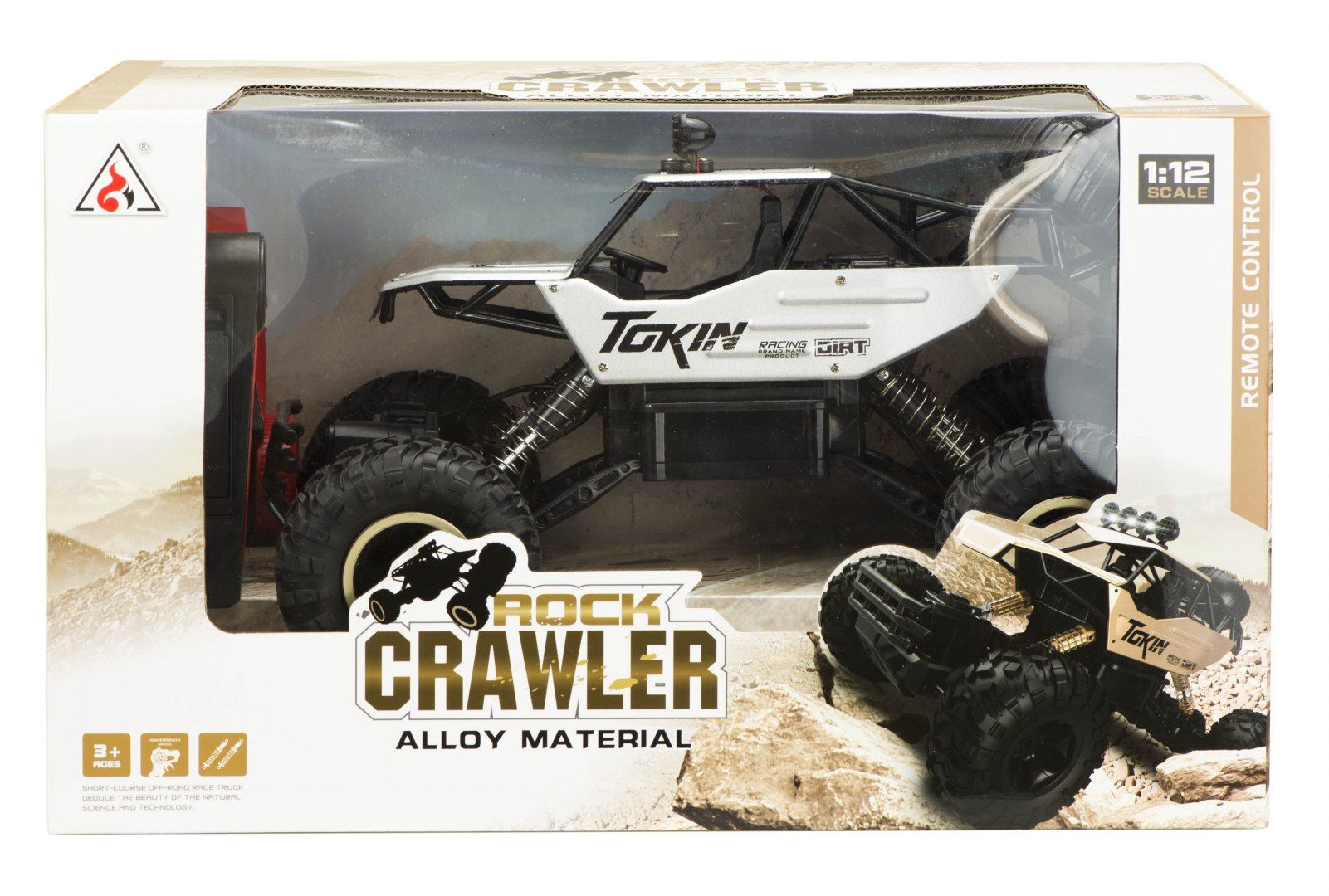 Samochód RC Rock Crawler 1:12 4WD METAL srebrny