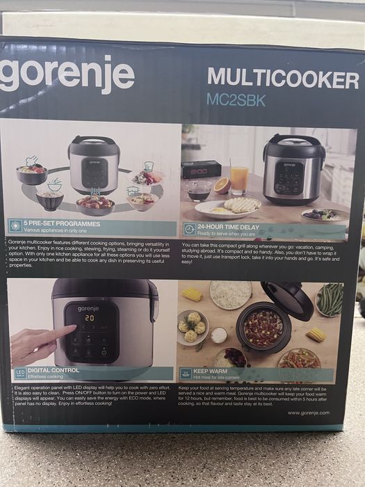 Мультіварка gorenje на 2 літри
