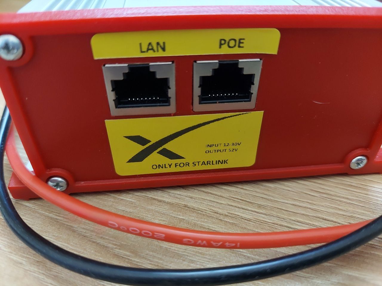 Starlink v.2 адаптер для живлення від  24v PoE injector