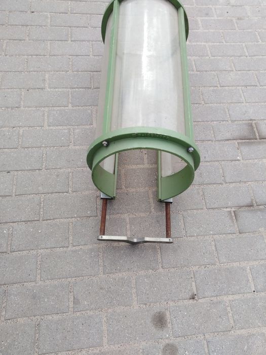 Wielka przemysłowa oprawa np lampy loft grube aluminium pleksi design