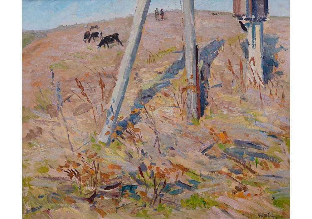Яблонская Татьяна Ниловна (1917-2005). Седнев. к/м. 50*60 см Яблонська