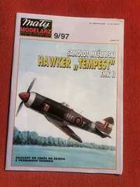 Model kartonowy Mały modelarz 9/97 Samolot myśliwski TEMPEST