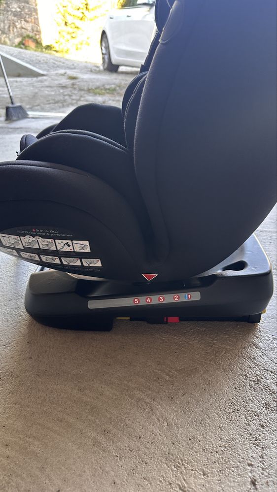 Cadeira carro isofix rotativa e inclinação