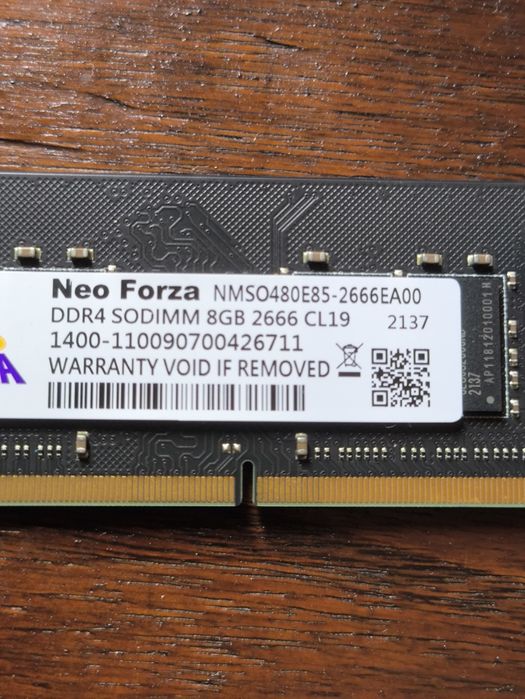 Módulo Memória RAM Neo Forza 8GB DDR4 2666Mhz