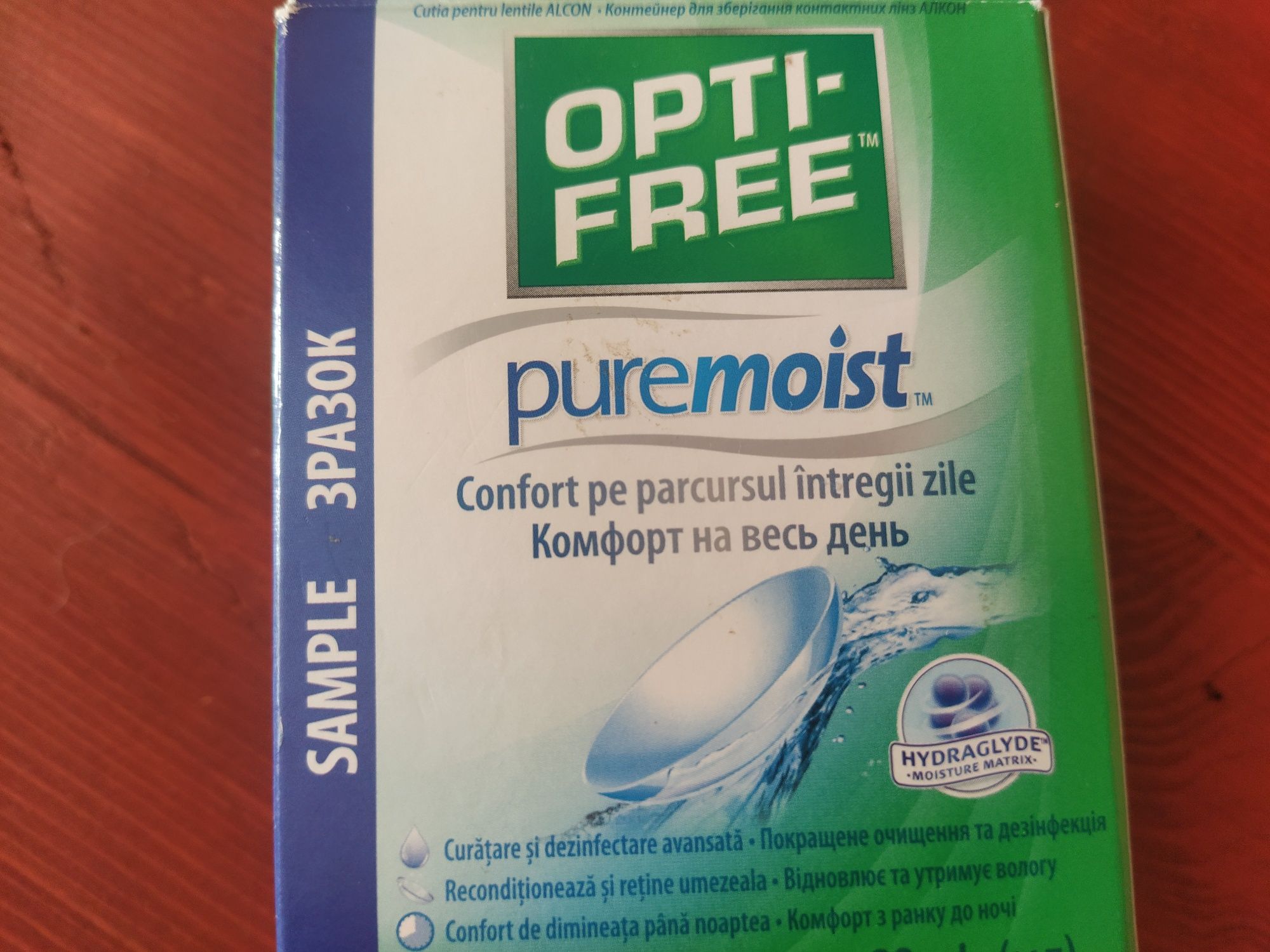 Лінзи  Opti free pure moist Alcon