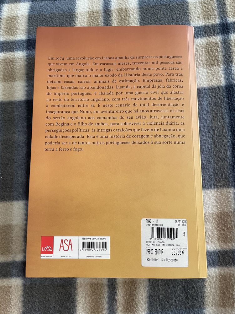 Livro “O Último Ano em Luanda” de Tiago Rebelo