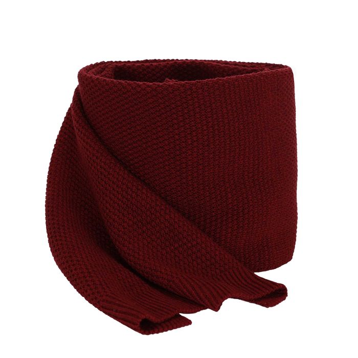 Szalik zimowy damski, bordowy Agora akryl