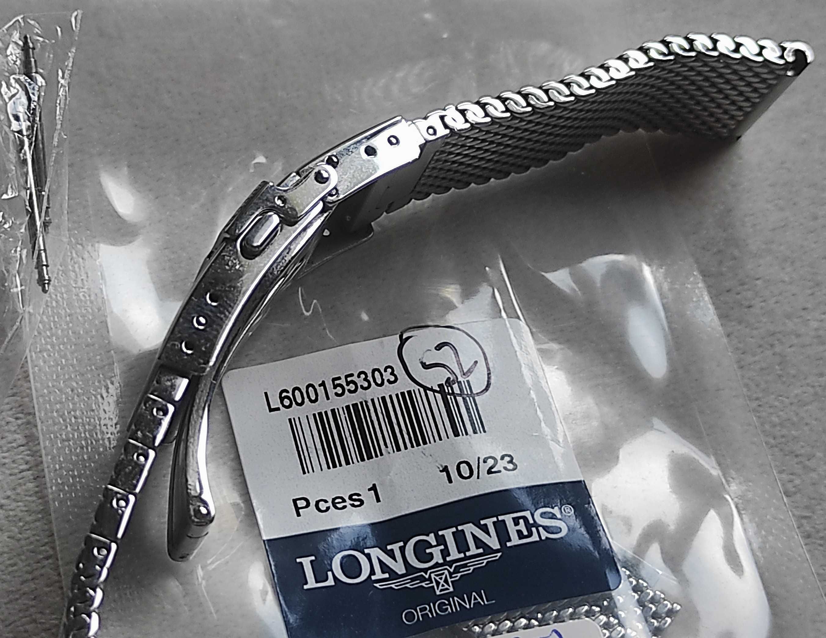 Bransoleta Mesh Stalowa Longines 19mm Legend Diver + ori TELESKOPY