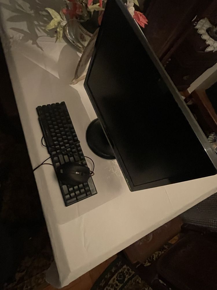 Monitor, teclado. Rato