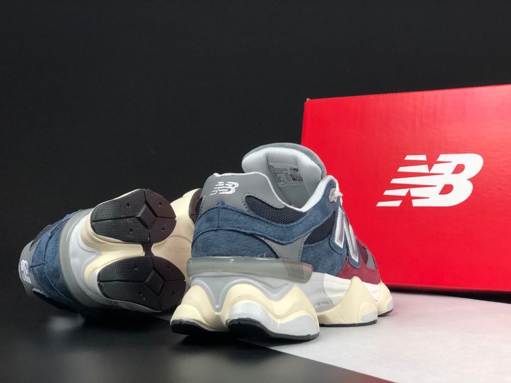 РОЗПРОДАЖ! Кросівки New Balance 9060 Бордовий з темно синім | 37-46