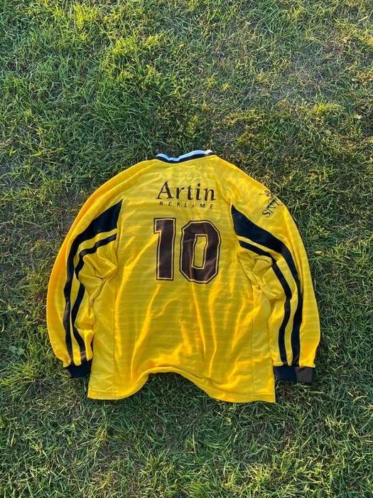 Koszulka sportowa Longsleeve 10 sport football yellow żółty