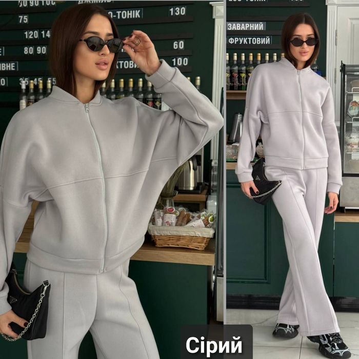 ‼️Жіночий костюм на ФЛІСІ в стилі ZARA. Р: 42-46, 48-52