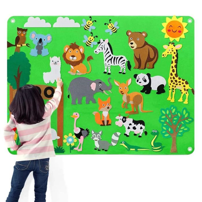 Tablica Filcowa Zabawka Filcowa Mata Na Rzepy Zoo F22