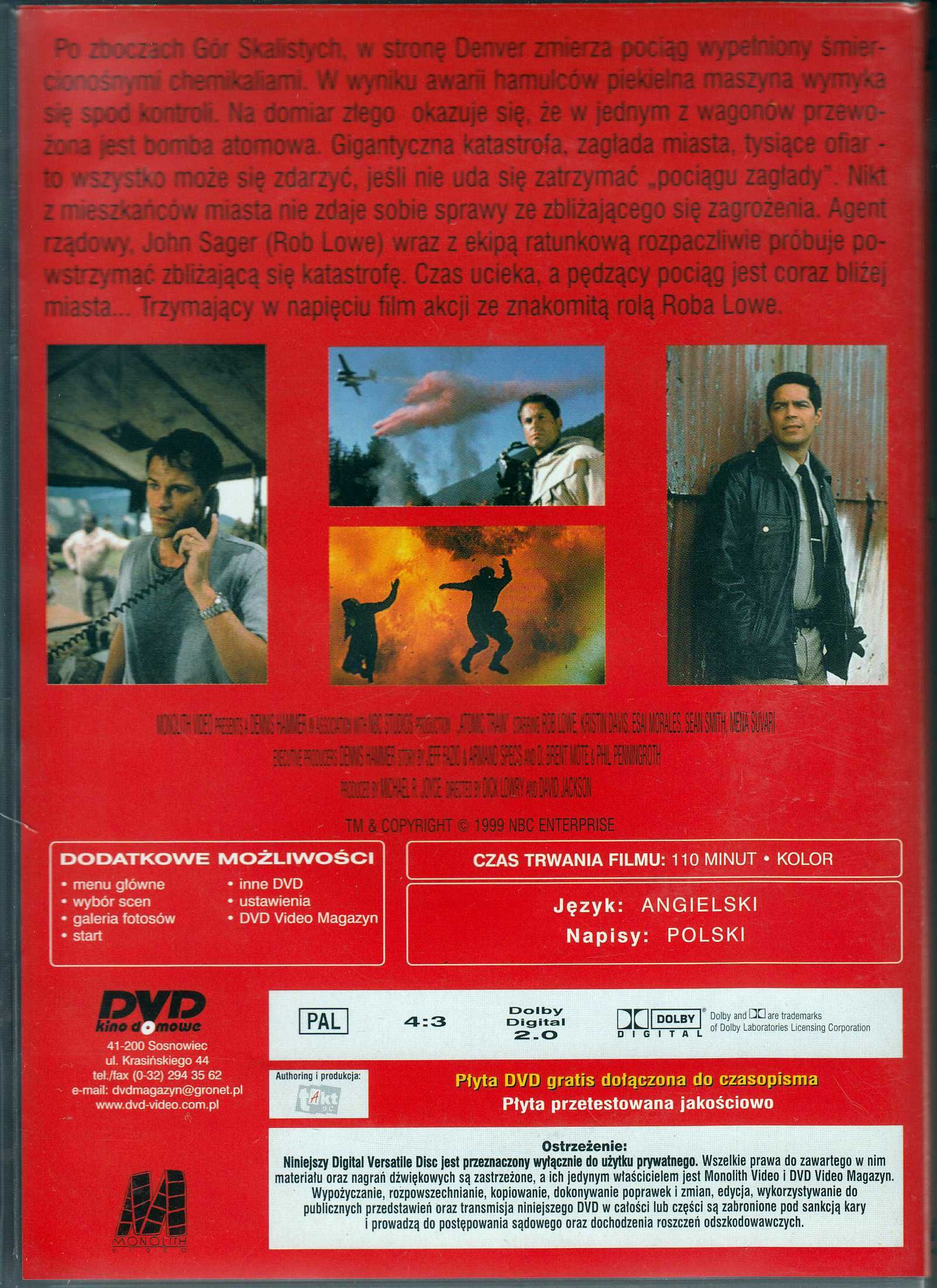 Film Pociąg zagłady DVD