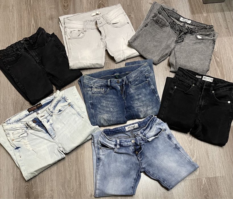 Zestaw spodni dżinsowych damskich Xs S 32-34
