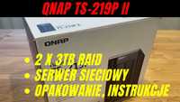 Serwer sieciowy QNAP TS-219P II (2 x 3TB w RAID)