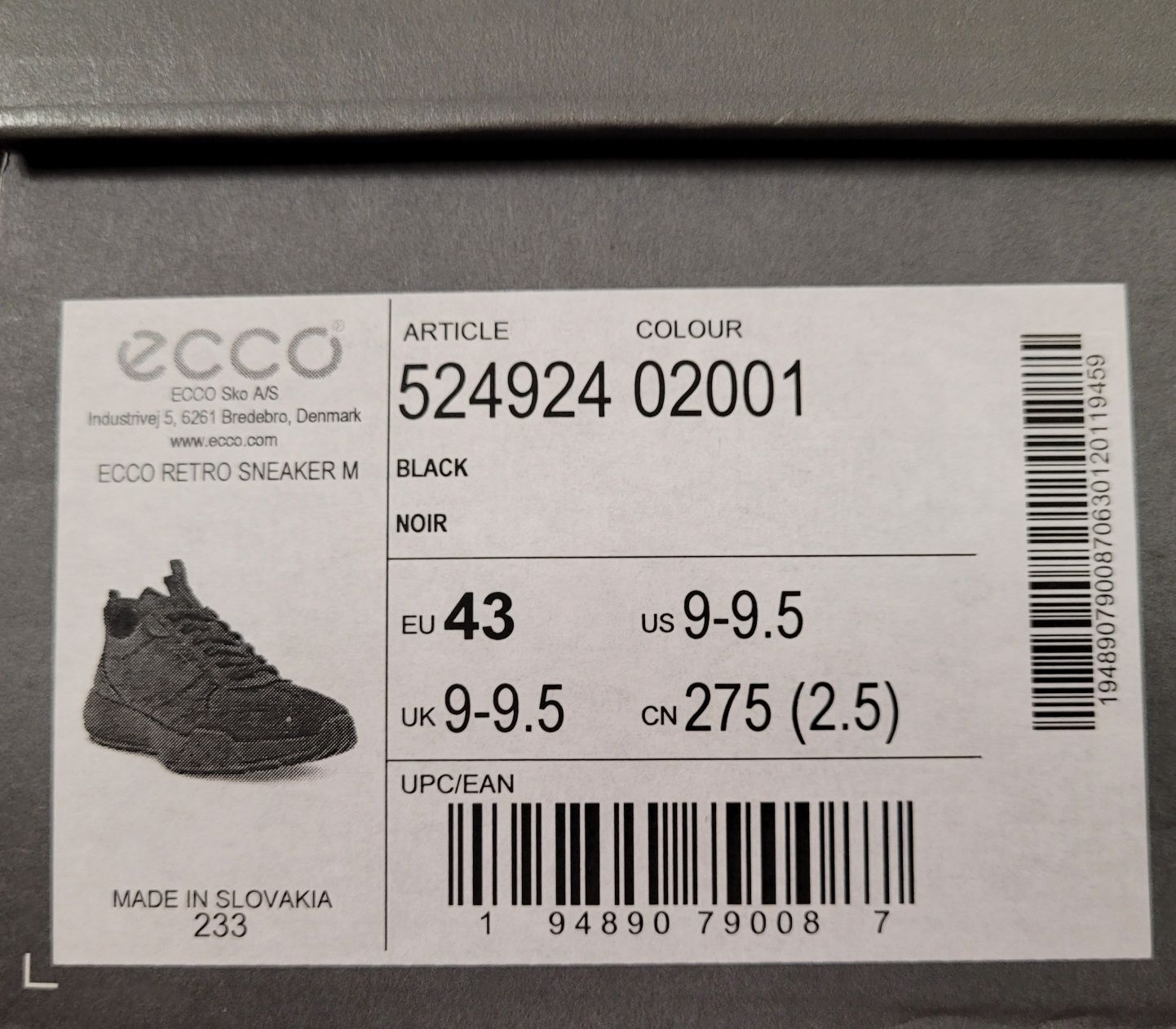 Кроссовки Ecco Retro Sneaker M (Gore-tex).