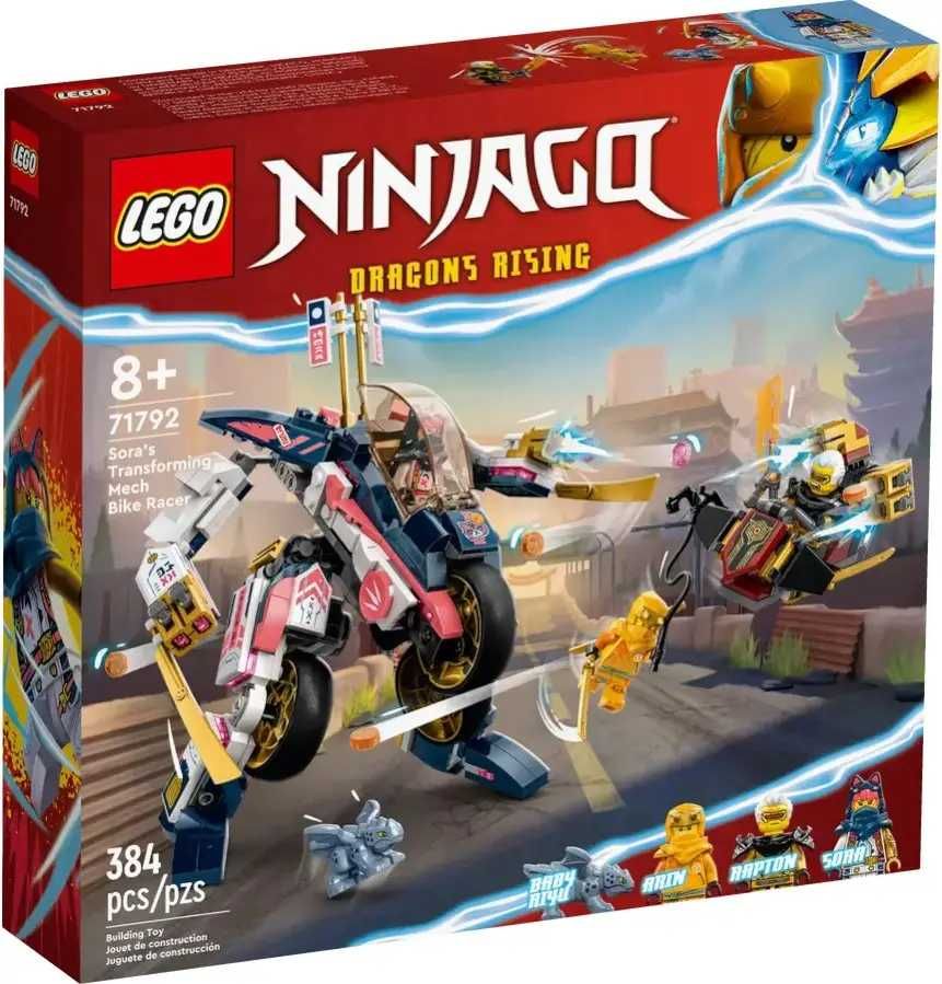 Конструктор LEGO Ninjago Перегоновий робобайк-трансформер Сори (71792)