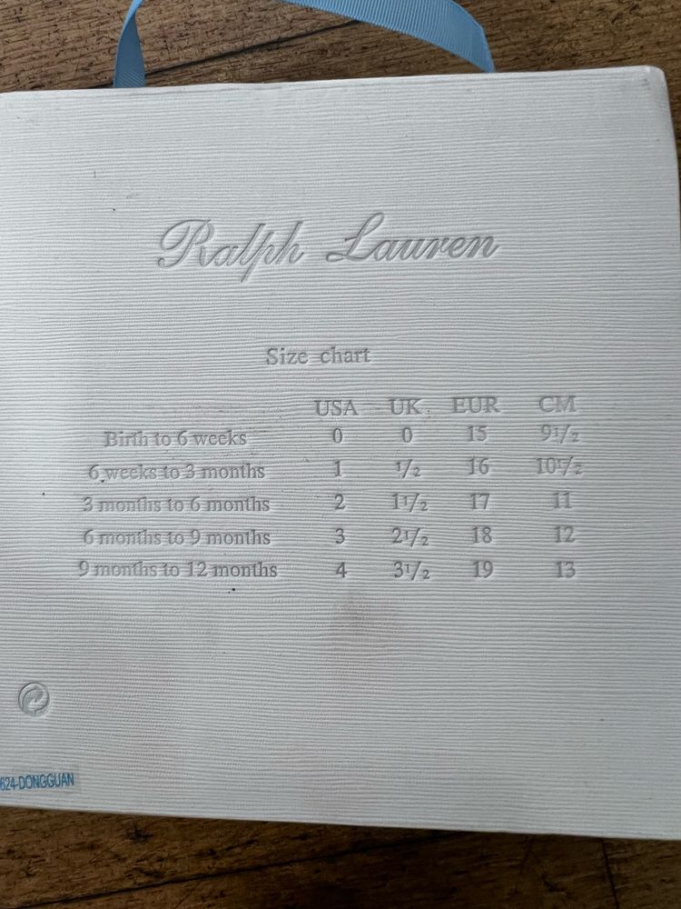 Ténis bebé Polo Ralph Lauren T.17 - NOVO