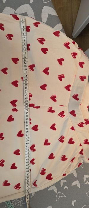 Serduszka czerwone. Nowa piżama z weluru