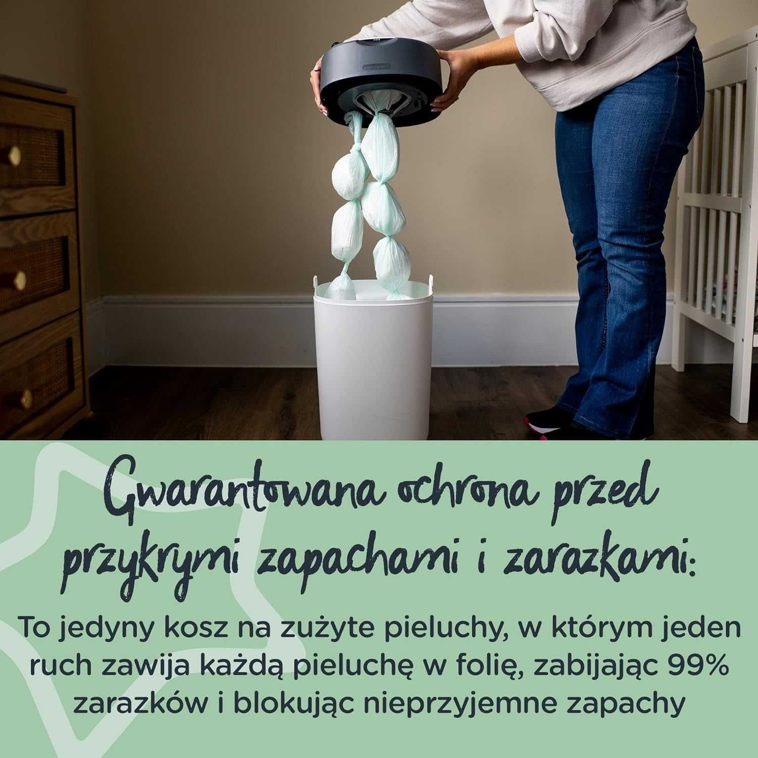 Tommee Tippee Kosz na pieluchy Twist and Click z wkładem antybakteri