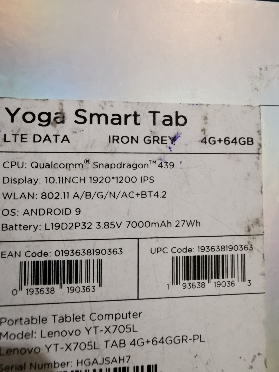 Lenovo Yoga Lte Data 4Gb+64GB