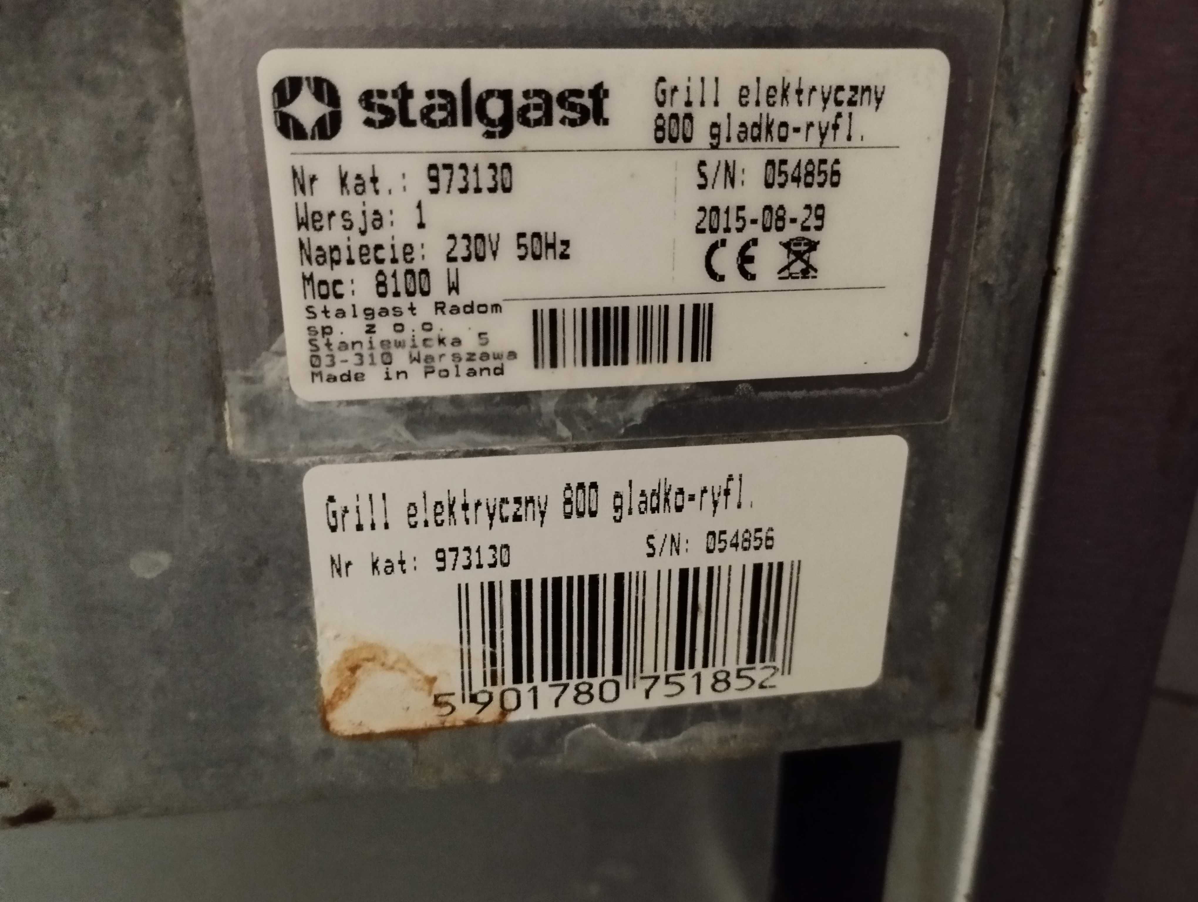 Grill elektryczny Stalgast