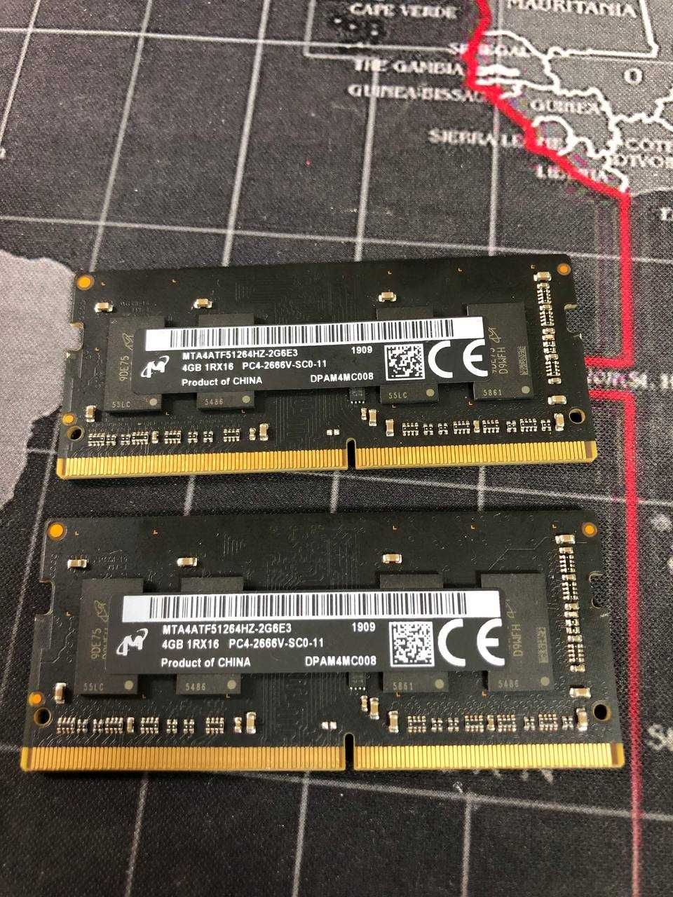 Пам'ять для ноутбуків та imac Micron 4+4 GB SO-DIMM DDR4 2666 MHz