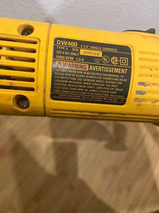 Кутова шліфмашина Dewalt 120V, привезена з Америки