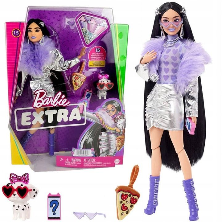 Barbie Extra Modna Stylowa Lalka Piesek Dalmatyńczyk Akcesoria Nr15 Za