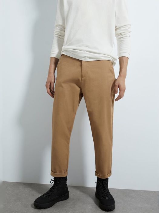 Чоловічі штани Zara бежеві розмір 38
