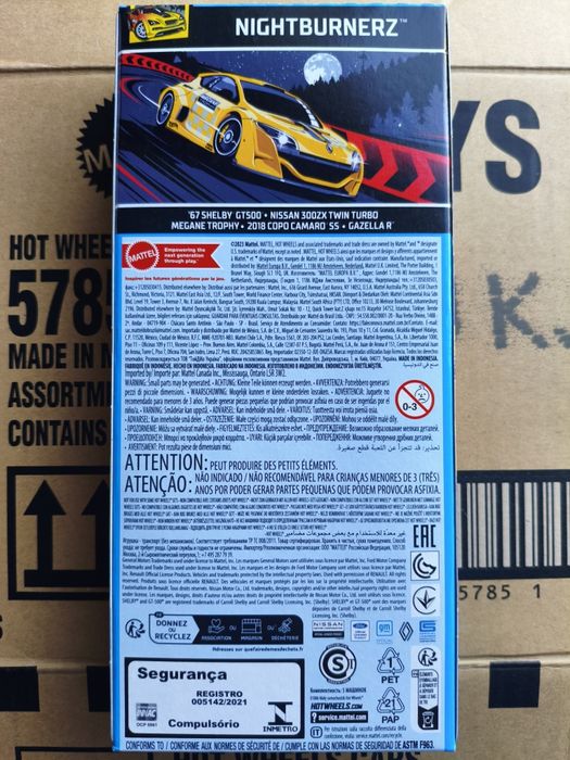 Nightburnerz Hot Wheels Pięciopak