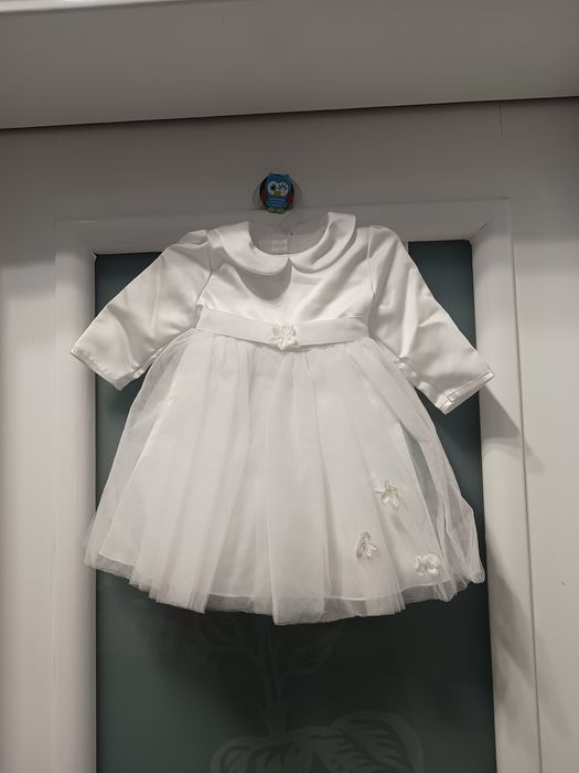 Nowe ubranko do chrztu plus kurteczka i czapeczka do kompletu