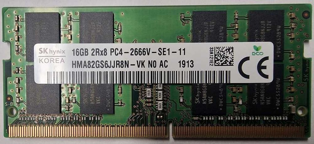 Pamięć RAM DDR4 16GB Hynix HMA82GS6JJR8N-VK 2666 MHz