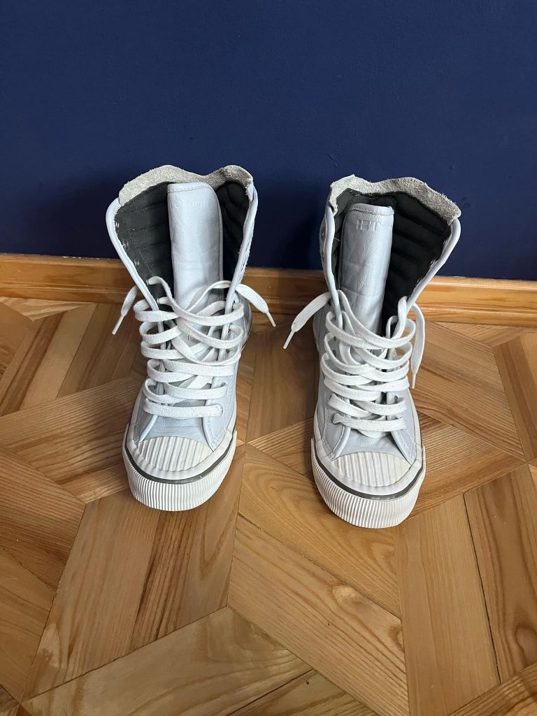 Trampki Tretorn buty r 37 wysokie skora naturalna All Star Converse 
T