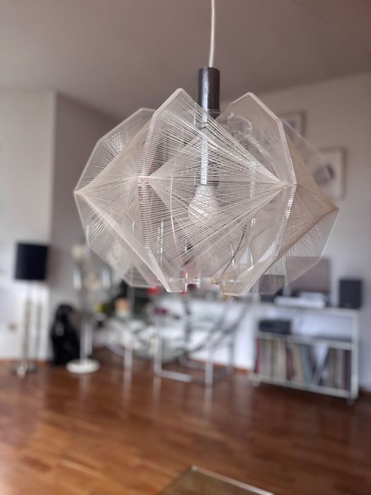 Sompex lampa sufitowa plexi space age vintage