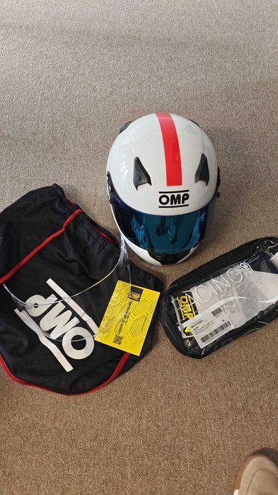 Kask zamknięty OMP KJ-8 EVO homologacja CMR rozmiar XS Nowy rozpako