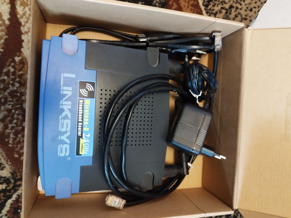 Modem Linksys niebieski